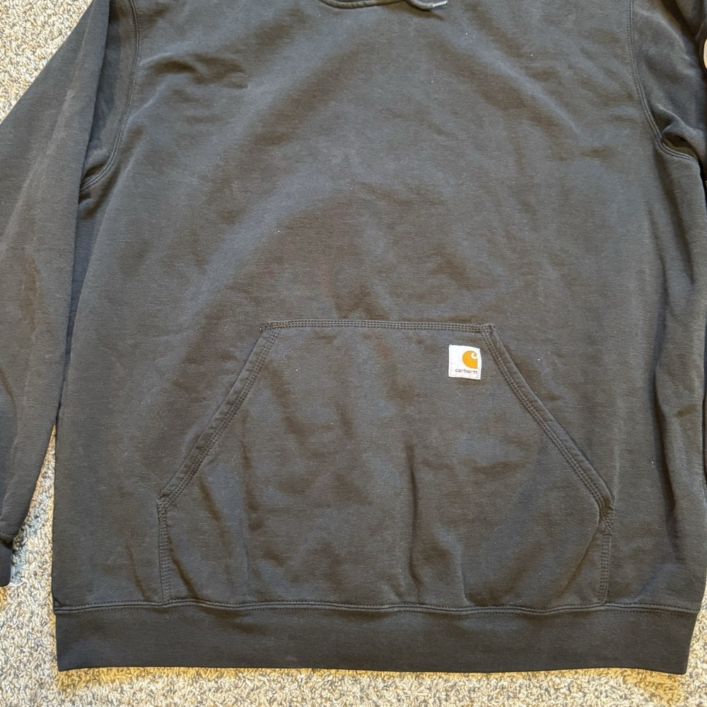 Carhartt Loose Fit Heavyweight Hoodie Men Size 2XL Black Hooded Pocket K288 BLK - Picture 2 of 7